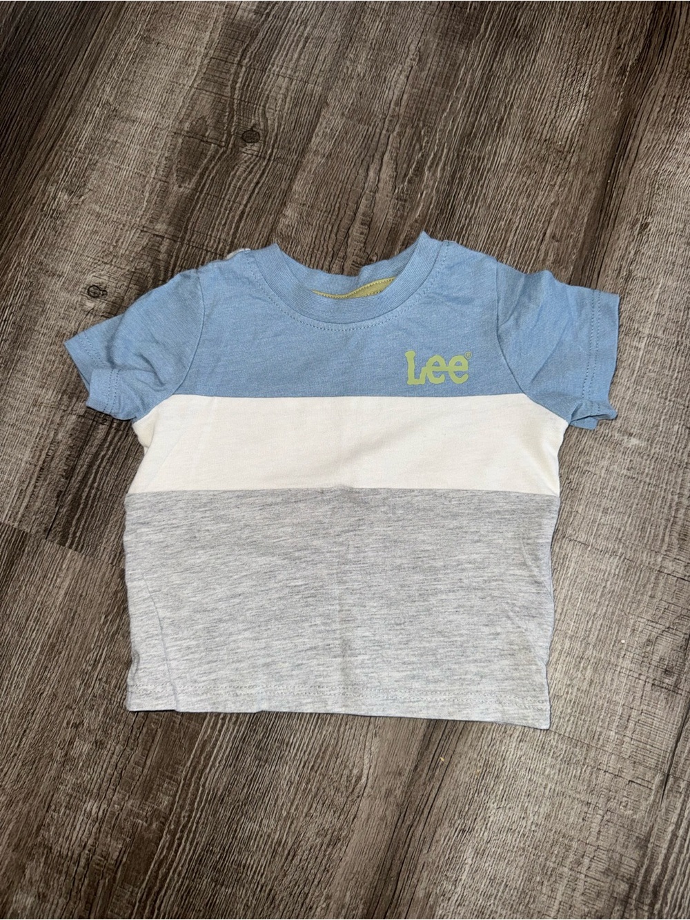 Lee Colorblock Boys Crewneck Tee Size 3-6 Months